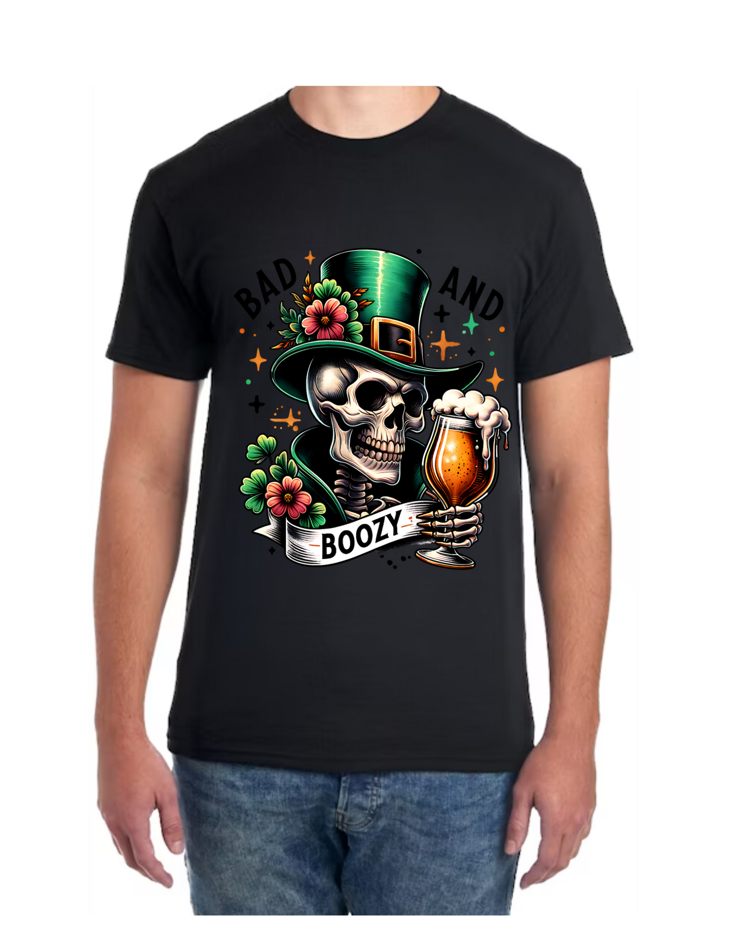 Bad and Boozy St. Patricks Day T-shirt