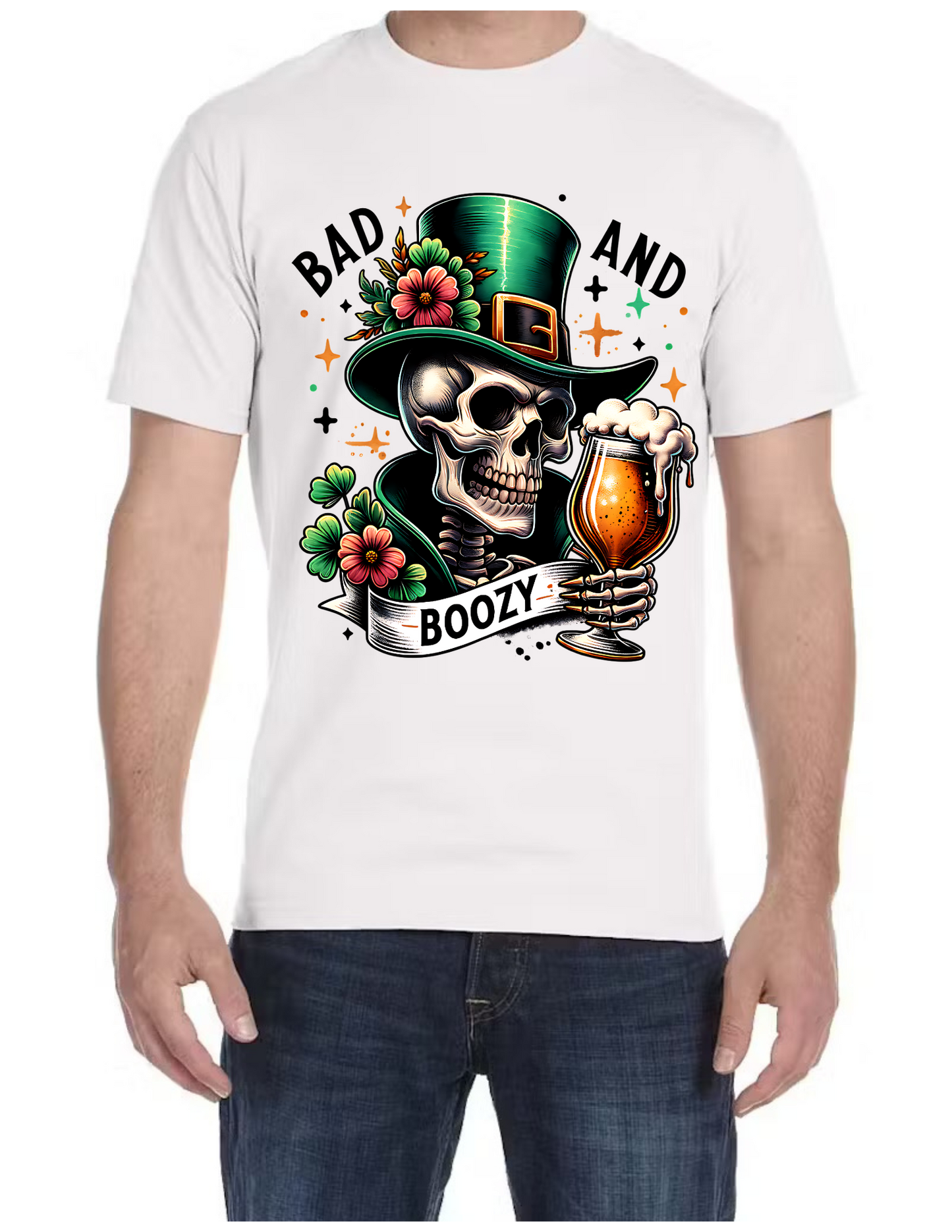 Bad and Boozy St. Patricks Day T-shirt