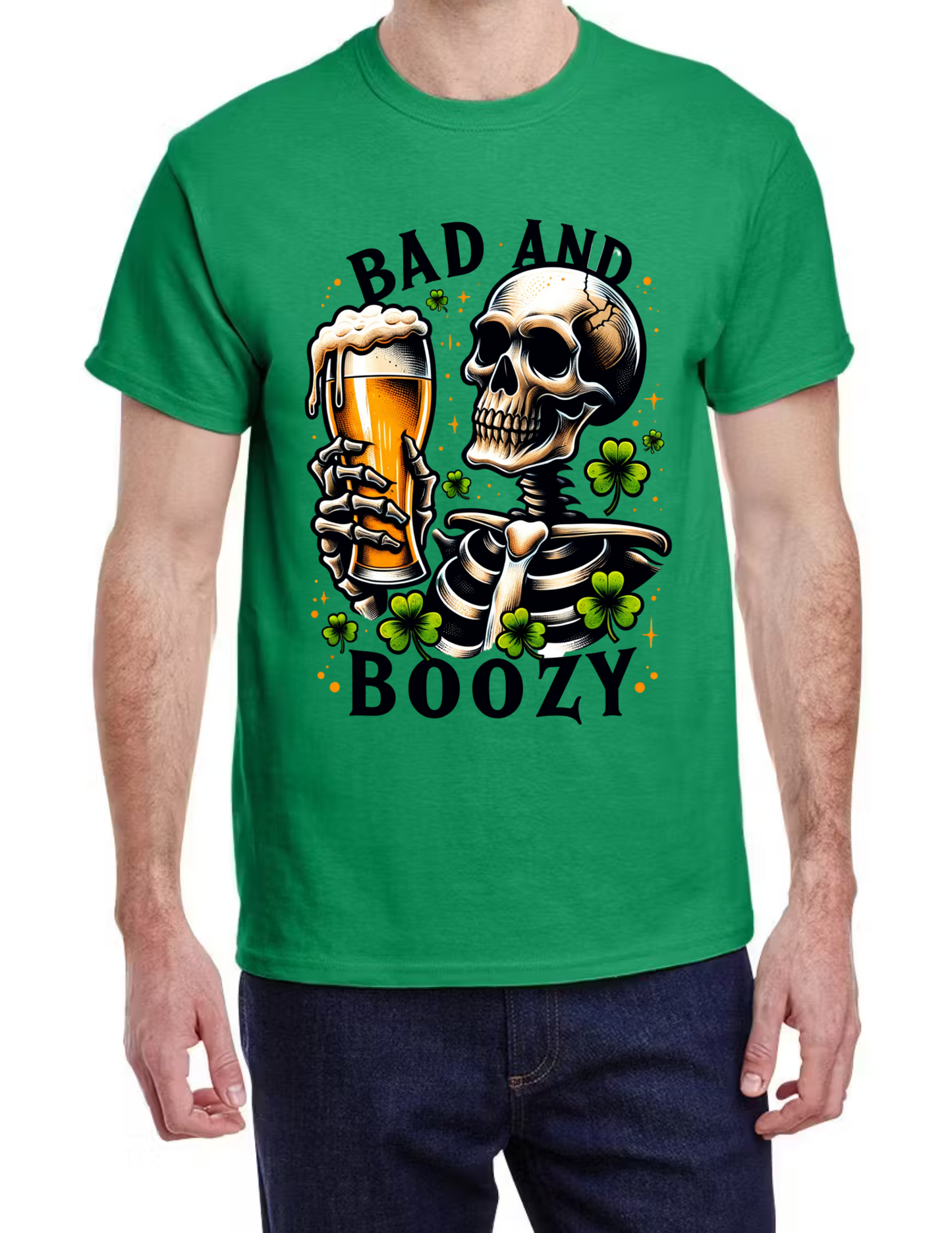 Bad and Boozy St. Patricks Day T-Shirt