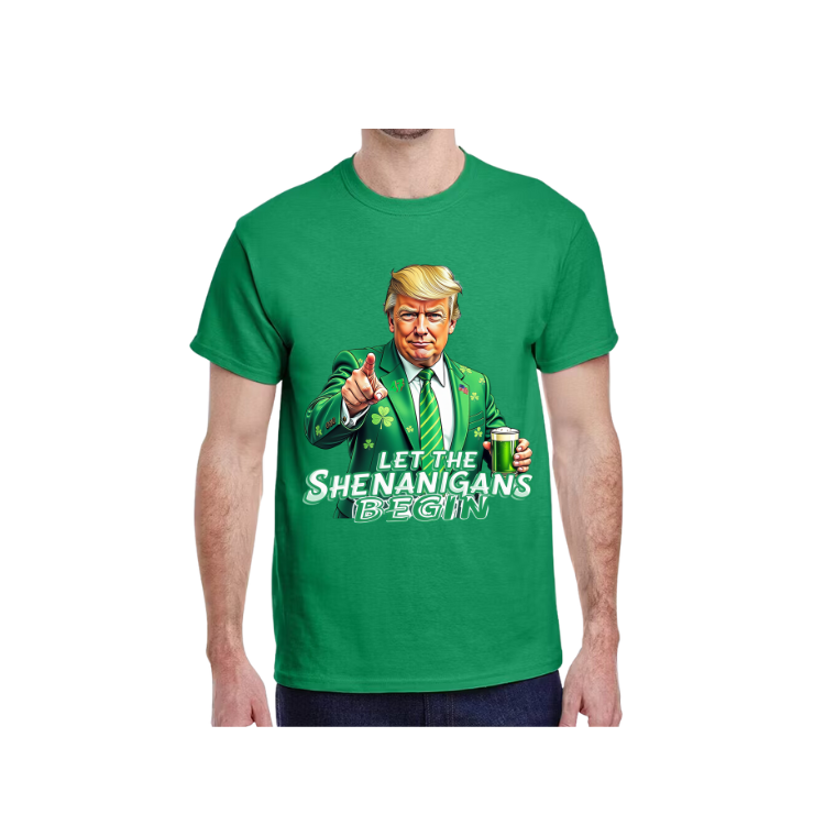 President Trump St. Patricks Day Let the Shenanigans Begin T-shirt